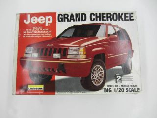 1994 Lindberg 72518 Jeep Grand Cherokee 1/20 Scale Plastic Model Kit Complete