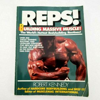 Vintage 1985 Reps Robert Kennedy Bodybuliding Lifting Weights Muscle Mag