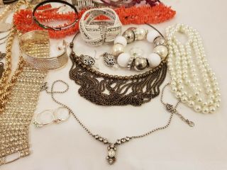 Joblot Vintage Antique Modern Jewellery Box Necklace Earrings Rings Braceletes 2