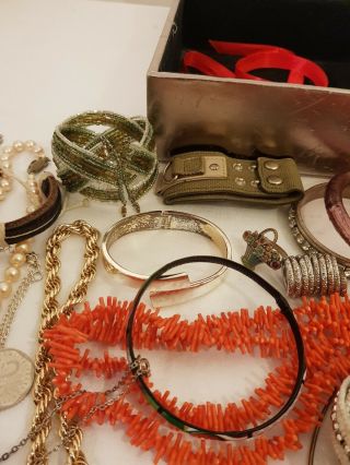 Joblot Vintage Antique Modern Jewellery Box Necklace Earrings Rings Braceletes 4