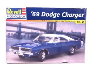 Revell 69 Dodge Charger 1/25 Scale Model Kit Complete Open Box