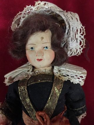 Antique Small Primitive French Celluloid Doll Made in France 2