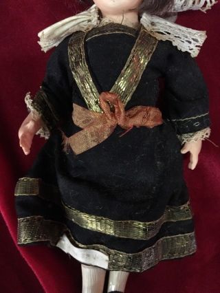 Antique Small Primitive French Celluloid Doll Made in France 3