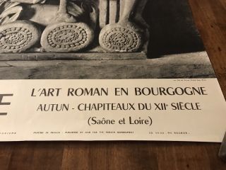 Vintage 50’s French Tourism Poster Paris France Roman Ruins Travel Advertising 3