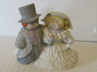 Vintage Cabbage Patch Kids Wedding Fantasy Porcelain Figurine Signed