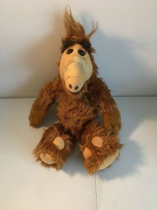 Vintage 1986 Talking Alien Alf 18 " Stuffed Animal Plush Doll Toy By Coleco