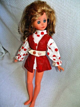 Pre - Owned Vintage 1968 15 " Plastic Corrinne Doll By Italocremona