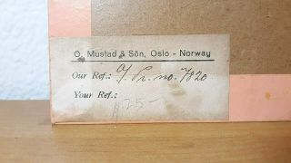 Vintage O.  Mustad & Son Fish Hook Dealer Display Card 4