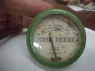 Vintage John Deere Oil Pressure Gauge - - Am 284 T As Found