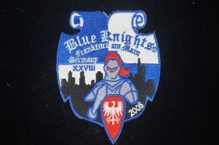 German Blue Knights Motorcycle Club Chapter Xxviii Frankfurt 2005 Police Patch
