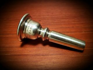 Antique 1890s Frank Holton " 6 " Silver Plated Cornet Mouthpiece Chicago