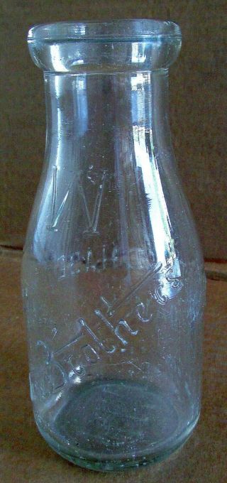 One Pint Milk Bottle/wise Brothers - Chevy Chase Dairy - 1920 
