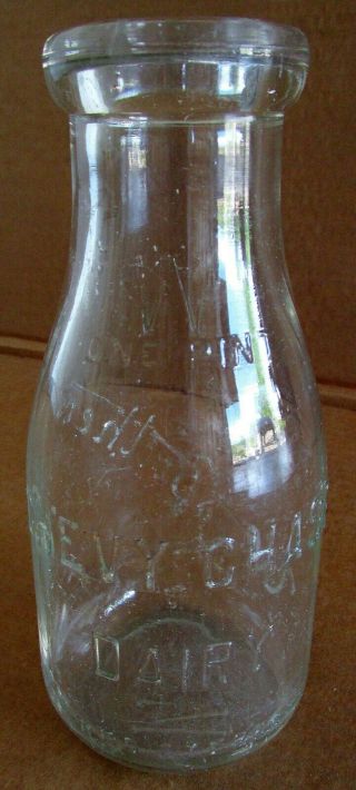 One Pint Milk Bottle/Wise Brothers - Chevy Chase Dairy - 1920 ' s? (Embossed) 2