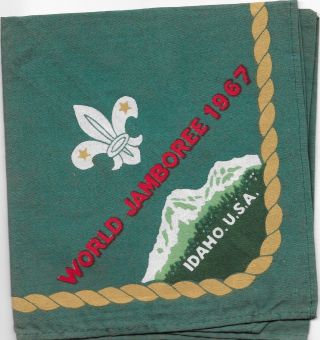 1967 World Jamboree Neckerchief Vintage Boy Scouts Of America Bsa