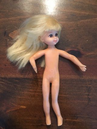 Vintage 1960s Mattel Barbie BLONDE CHRIS Doll with Dress & Panties 4