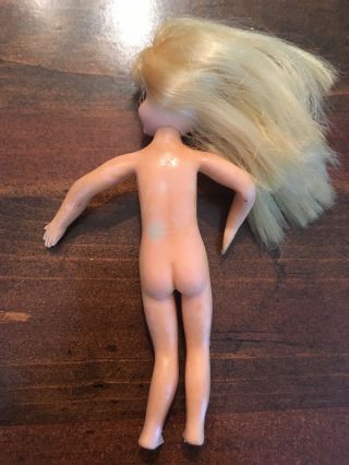 Vintage 1960s Mattel Barbie BLONDE CHRIS Doll with Dress & Panties 5
