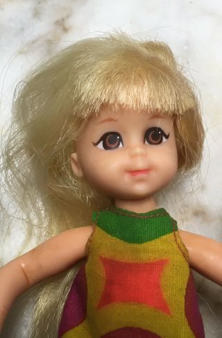 Vintage 1960s Mattel Barbie BLONDE CHRIS Doll with Dress & Panties 6