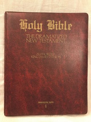 Vintage 1976 Holy Bible Dramatized Testament 16 Cassette Tapes King James