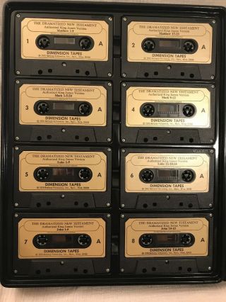 Vintage 1976 Holy Bible Dramatized Testament 16 Cassette Tapes King James 3