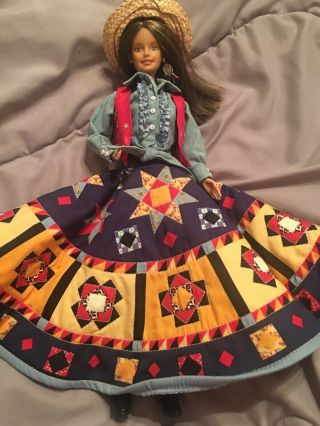 Vintage Western Plains Barbie Collector Ed Doll Lifestyles Of The West 1998