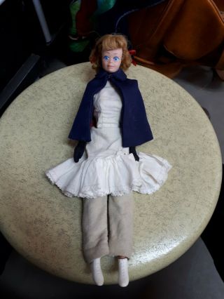Vintage 1960s Barbie Midge Doll With Freckles Red Hair