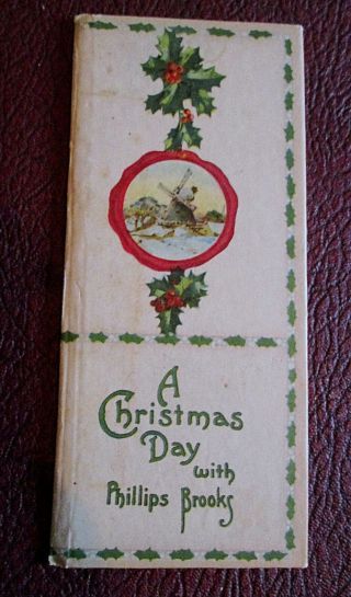 Antique Book A Christmas Day With Phillips Brooks (charles E.  Graham & Co. ,  Ny)
