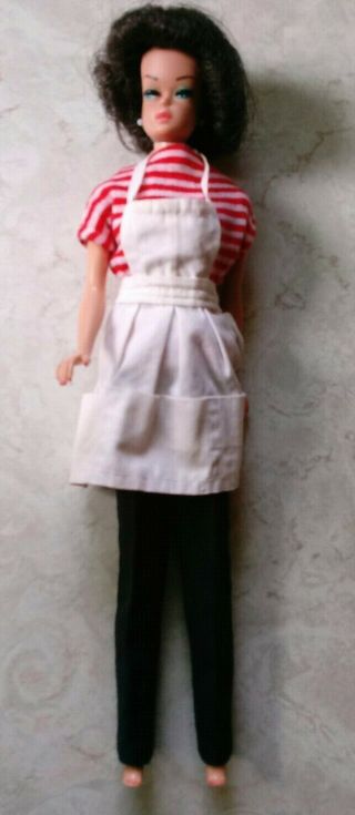 Vintage Barbie Doll Brunette Bubble Cut Midge 1962 Japan