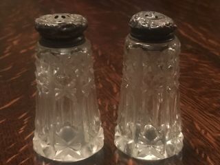 Vintage Glass Salt And Pepper Shakers