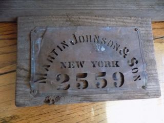Antique Metal Wood House Street Address & Name Sign Plaque York