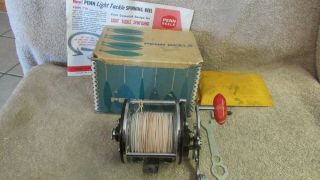 Vintage Penn Peer No.  209 Saltwater Fishing Reel With Box - Usa
