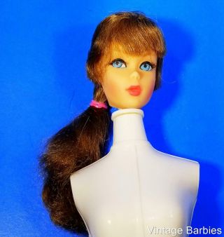 Brunette Talking Barbie Doll Head Only 1115 Vintage 1960 