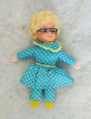 Vintage “1968” Mattel Mrs Beasley Doll Miniature Nr With Glasses