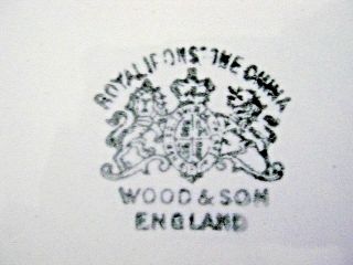 ANTIQUE 1881 - 1907 WOOD & SON ROYAL IRONSTONE CHAMBER POT w / LID ENGLAND VGC 3