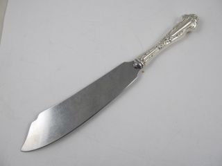 R Blackinton Daisy Sterling Silver Handle Fish Knife W/ Stainless Blade No Mono
