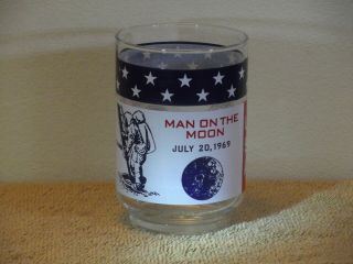 Nasa Apollo 11 Usa Man On The Moon Glass Tumbler