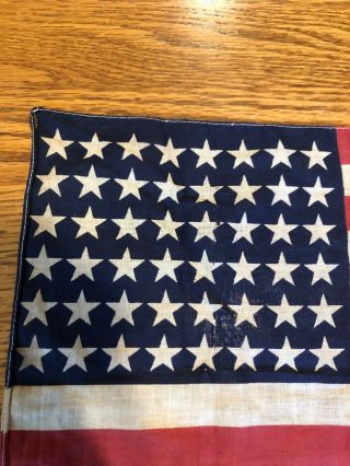 United States of America,  Vintage 48 Star Flag,  16x 11.  5 2