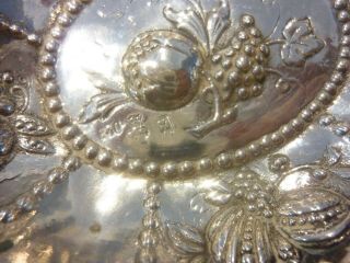 Early 20th Century Continental 830 Solid Silver Pin Dishes Cross Crown Fleur De 4