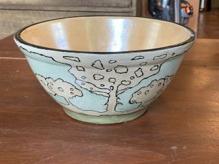 Antique Arts & Crafts Era Hand - Decorated Pottery Bowl,  Saturday Evening Girls?