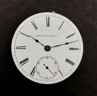 1887 Elgin 18s 11j Antique Pocket Watch Movement 5/10 2427564 Running Of