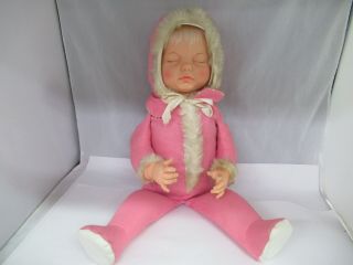 VINTAGE 1968 IDEAL TOY CORP LITTLE LOST BABY 3 - FACED DOLL,  417 - E 2