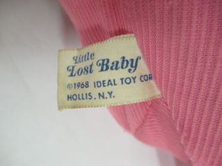 VINTAGE 1968 IDEAL TOY CORP LITTLE LOST BABY 3 - FACED DOLL,  417 - E 6