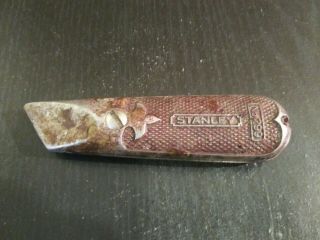 Antique Stanley Fixed Blade Razor.  Box Cutter Vintage Utility Knife