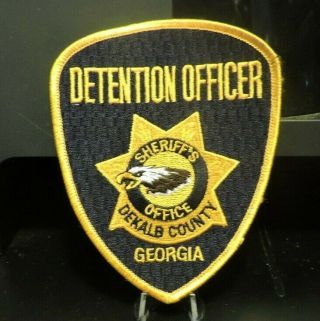 Retired Patch: Detention Officer,  Dekalb County,  Ga Sheriffs Department Patch