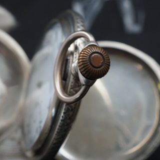 vintage NOLDI (CYMA) pocket watch 800 silver case not Junk.  from JP 4