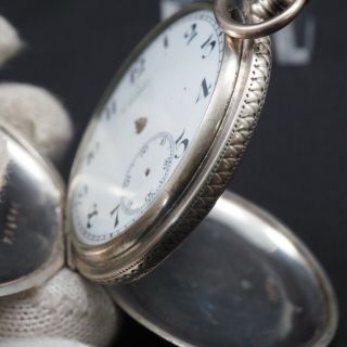 vintage NOLDI (CYMA) pocket watch 800 silver case not Junk.  from JP 5