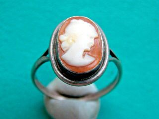 vintage 925 silver cameo ring metal detecting detector finds 3