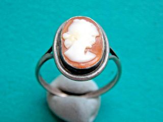 vintage 925 silver cameo ring metal detecting detector finds 5