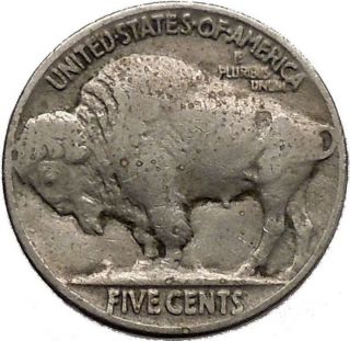 1936 Buffalo Nickel 5 Cents Of United States Of America Usa Antique Coin I43817