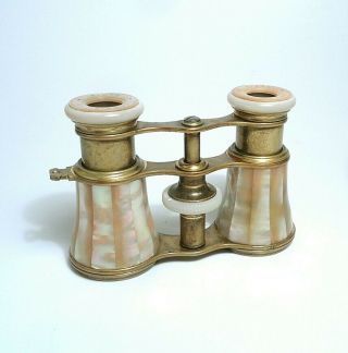 Antique Lemaire Mother Of Pearl Opera Glasses
