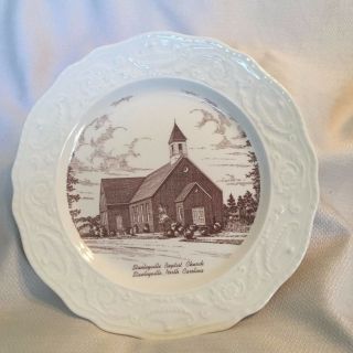Vintage Adam Antique By Steubenville Stanleyville Nc Baptist Church Plate